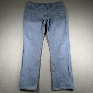 Bonobos Pants Mens 33x30 Blue Slim Chino Straight Leg Casual Cotton Pockets
